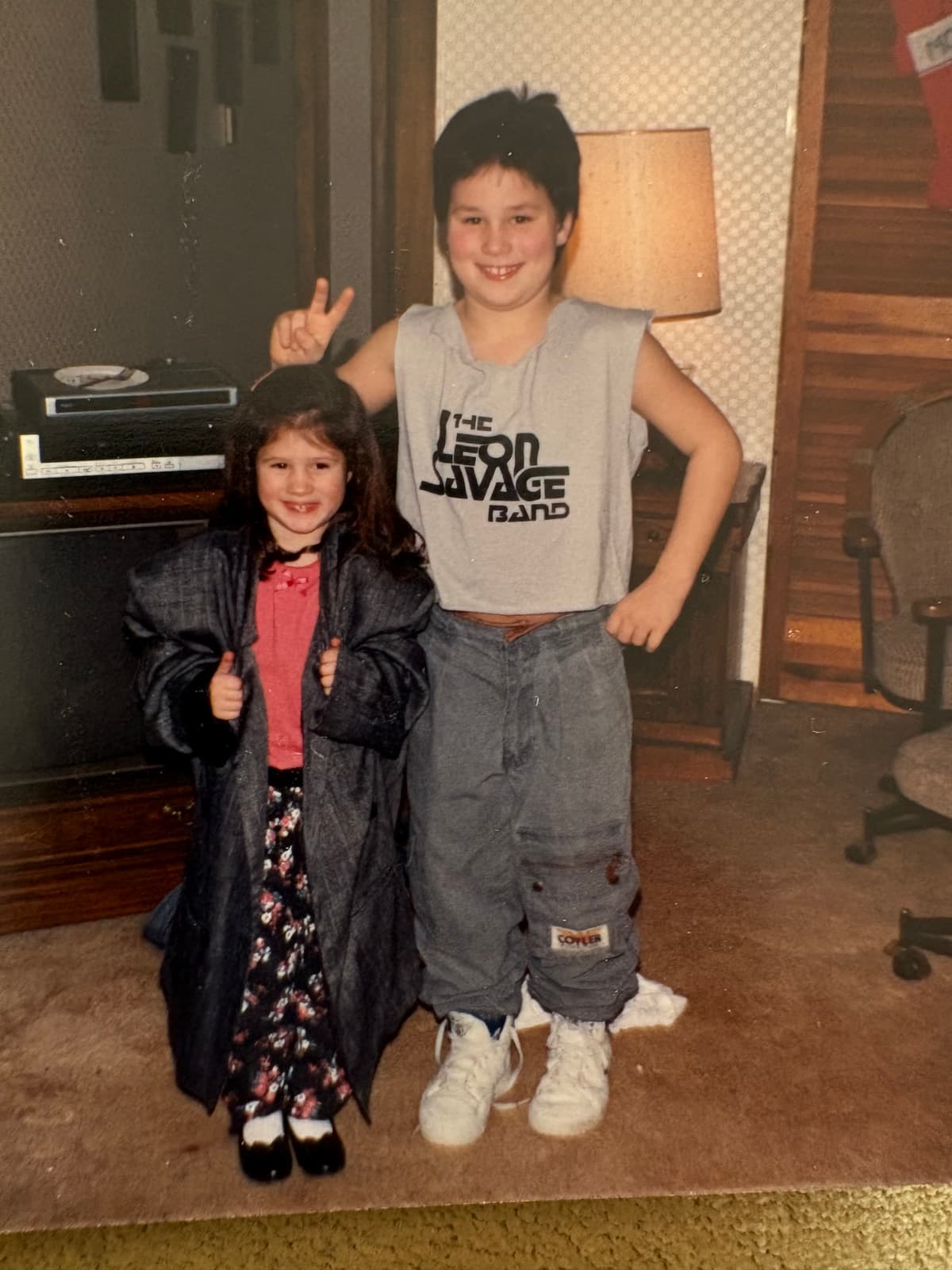 Young Aaron and Maura