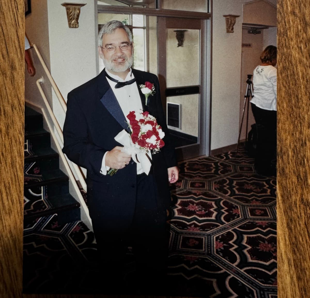 Kerry at his wedding to Terri